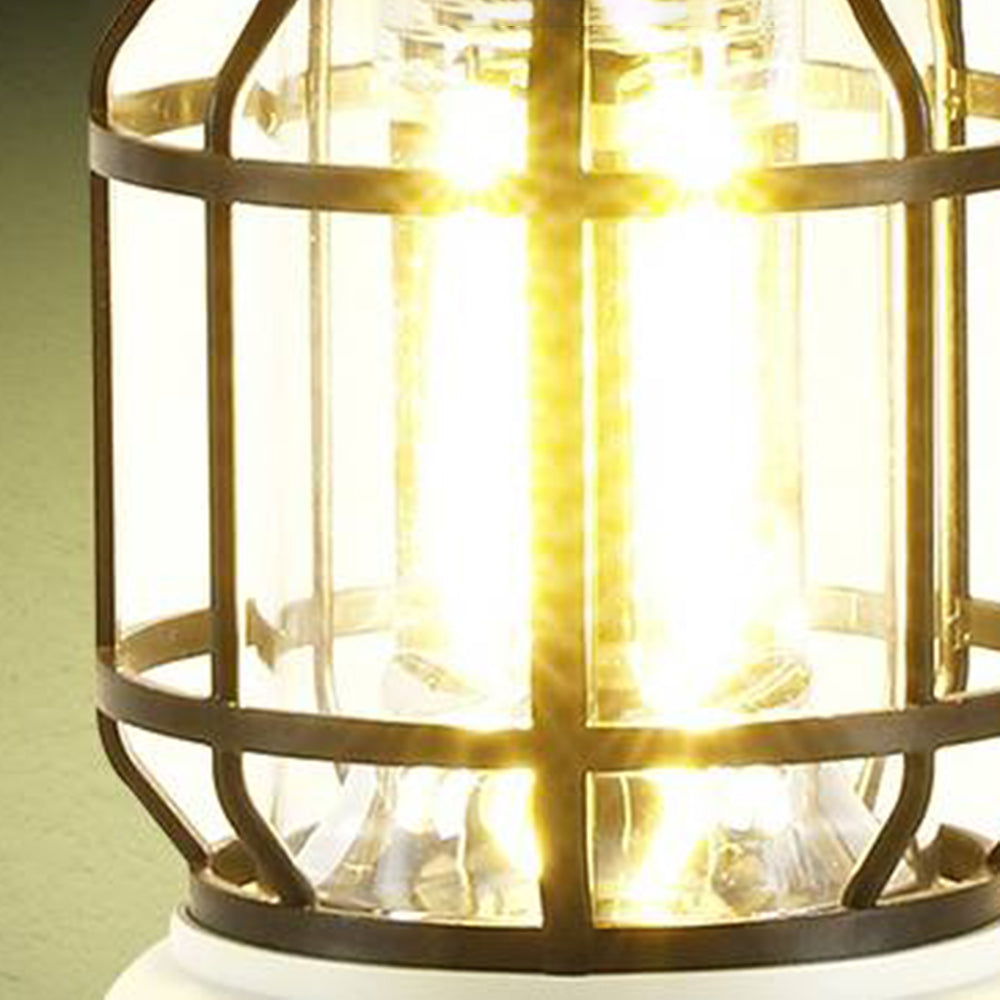 Alessio Industriele LED Buitenlamp Zwart/Wit Hars/Acryl Tuin/Balkon