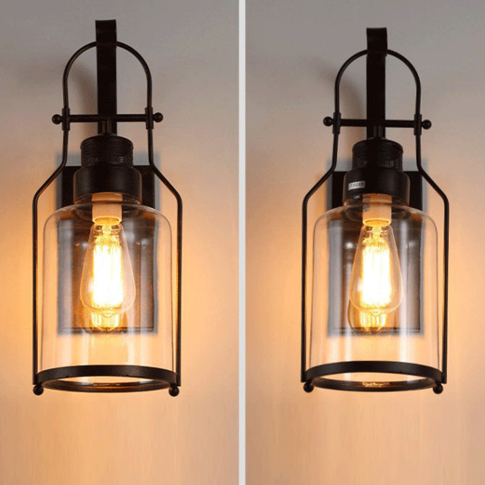 Alessio Retro LED Binnen wandlamp Glas Metaal Woonkamer Eetkamer Slaapkamer