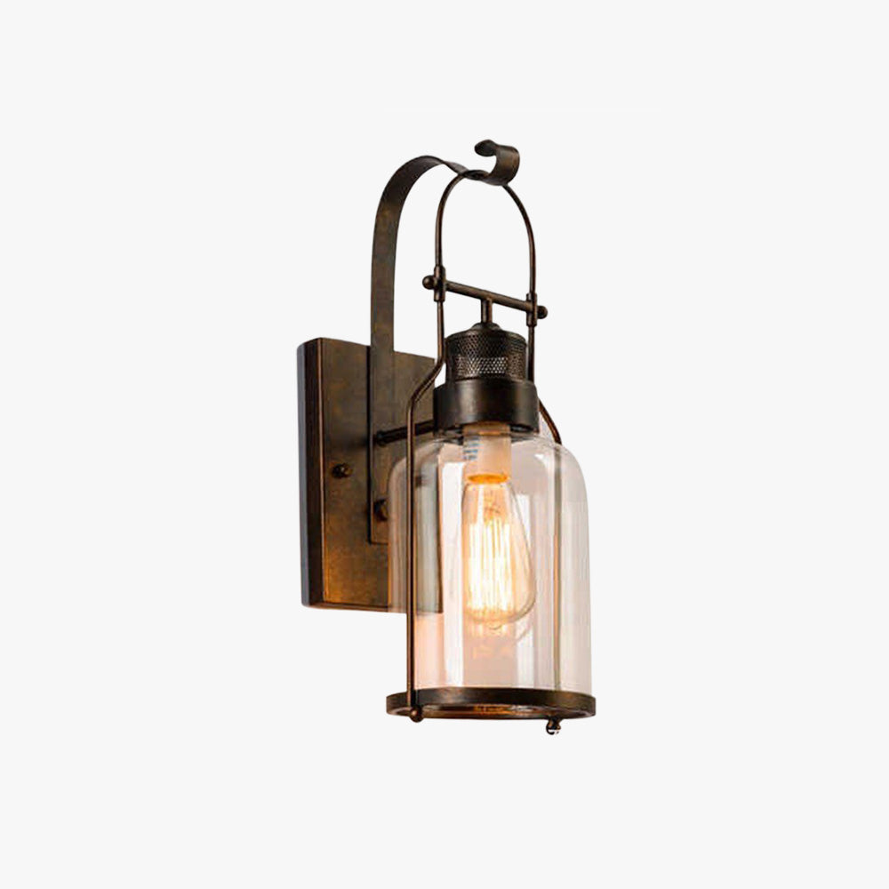 Alessio Retro LED Binnen wandlamp Glas Metaal Woonkamer Eetkamer Slaapkamer