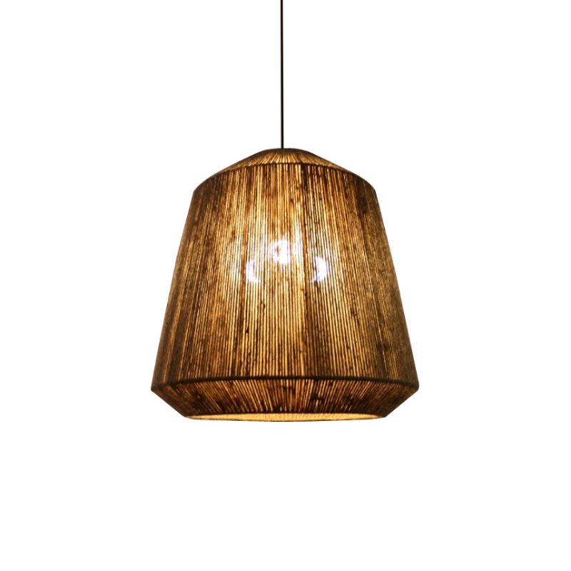 Alessio Retro Design Loom LED Hanglamp Bruin Slaapkamer Woonkamer