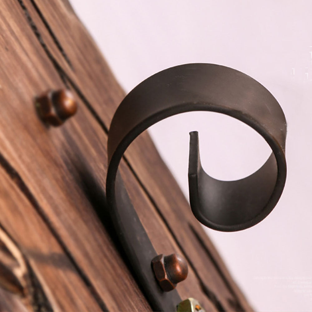 Austin Vintage Rechthoekige Hanglamp, Metal/Houten Eetk/Woonkamer