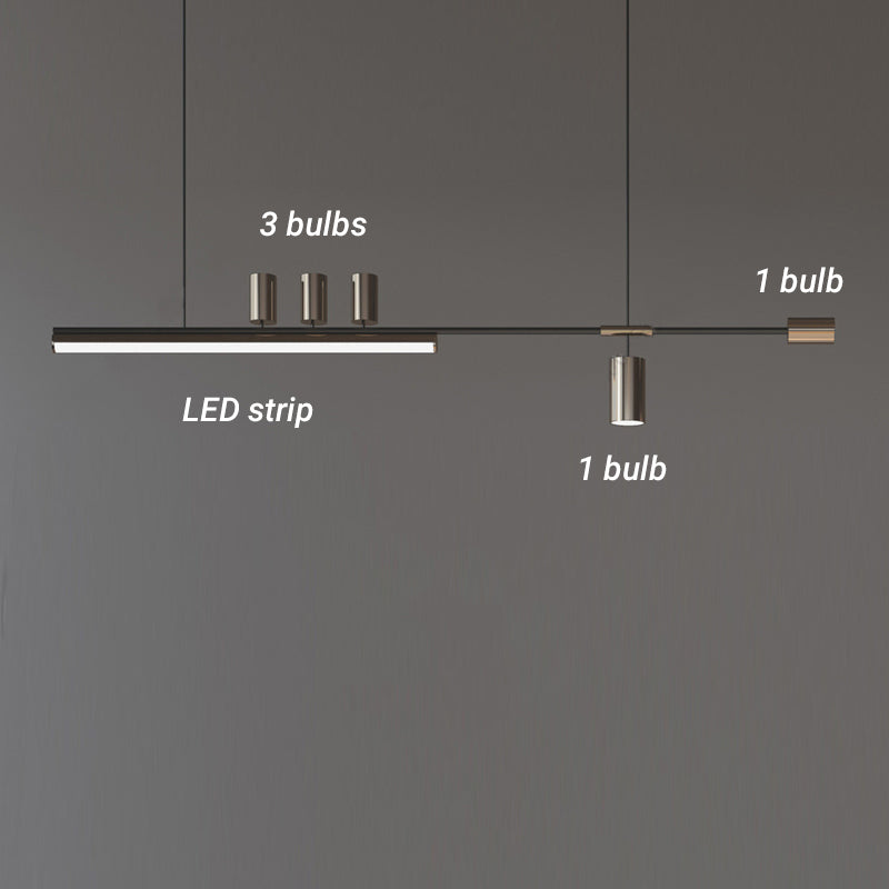 Edge Industriele LED Hanglamp Metaal Acryl Woonkamer Eettafel