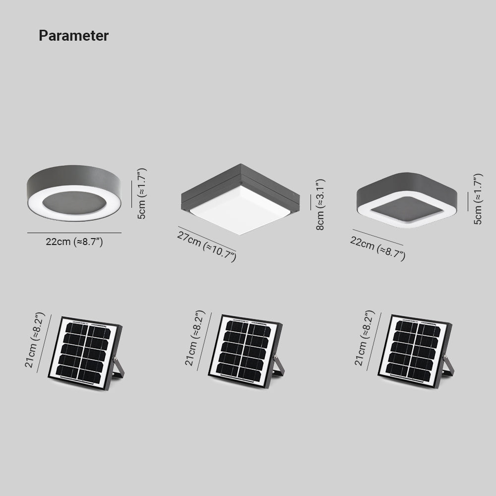 Orr Modern Rond Rrote LED Plafondlampen Witte Metal Woonkamer