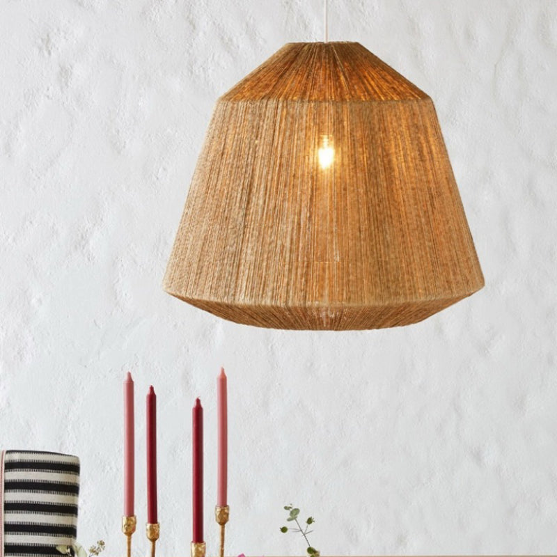 Alessio Retro Design Loom LED Hanglamp Bruin Slaapkamer Woonkamer
