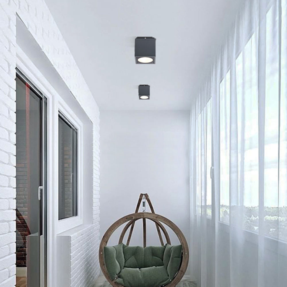 Orr Modern LED Plafondlamp Witte Zwart Metaal Buiten Woonkamer