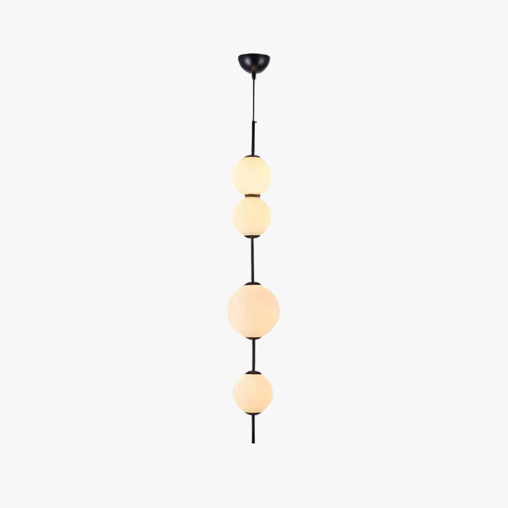 Valentina Moderne LED Hanglamp Zwart Metaal Glas Eetkamer Slaapkamer