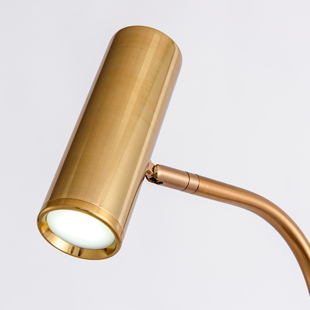 Salgado Minimalistische Nachtkastje Vloerlamp Zwart Goud Metaal Woonkamer