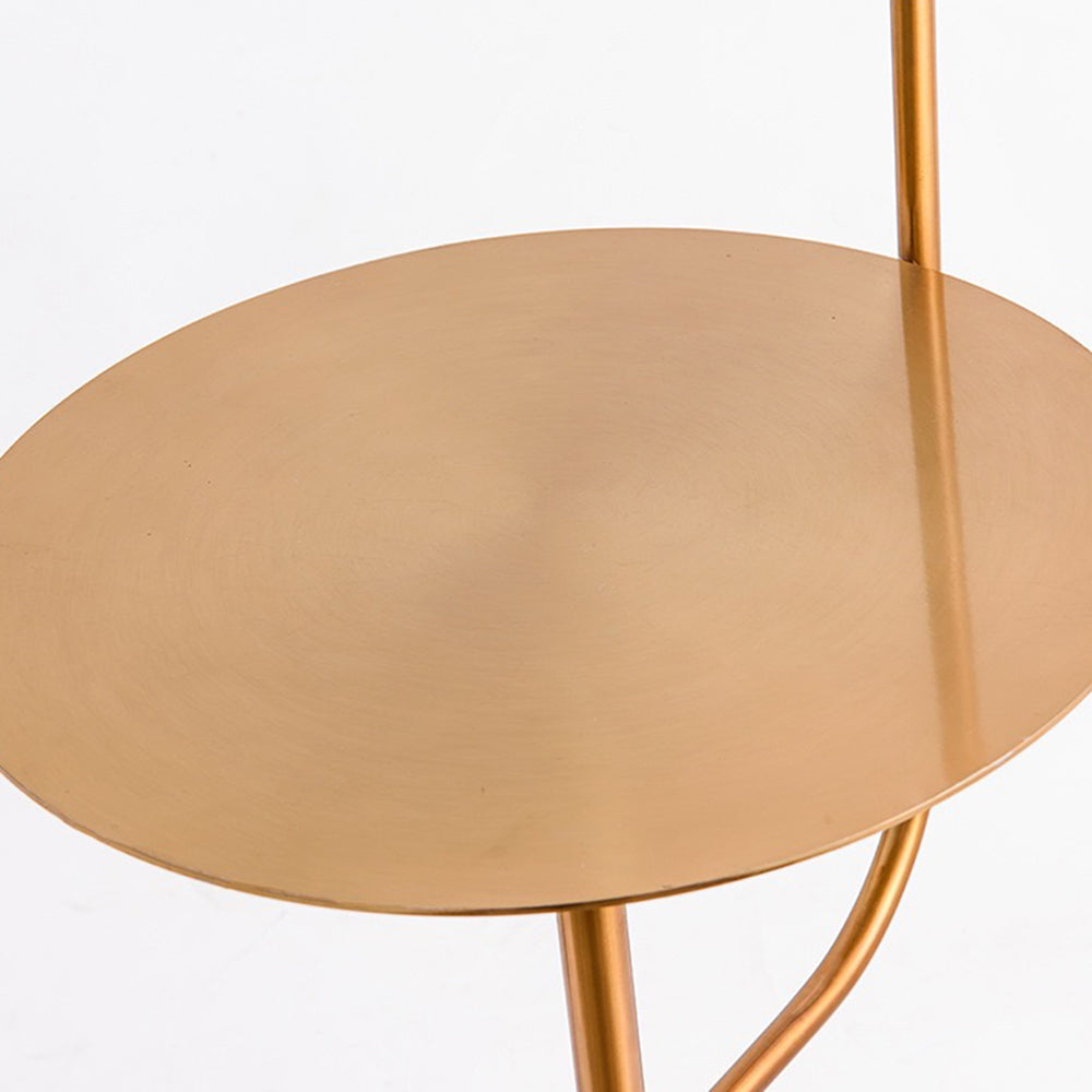 Salgado Minimalistische Nachtkastje Vloerlamp Zwart Goud Metaal Woonkamer
