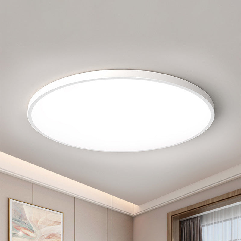 Quinn Moderne Round LED Plafondlampen Wit Zwart Metaal Eetkamer