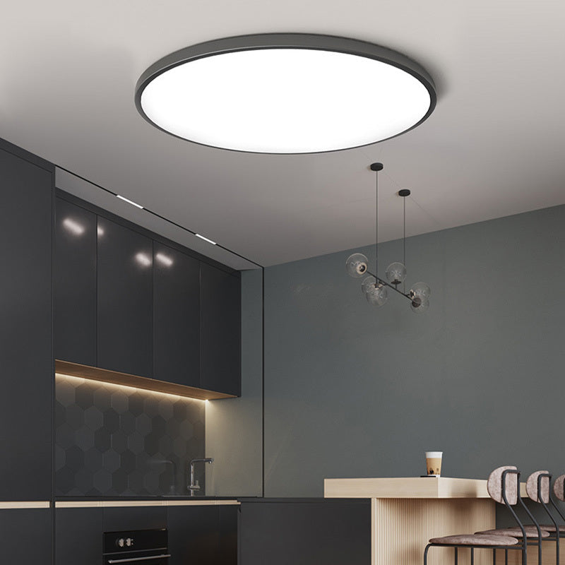Quinn Moderne Round LED Plafondlampen Wit Zwart Metaal Eetkamer