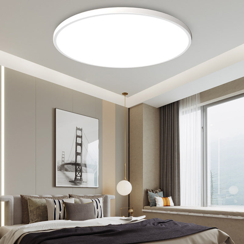 Quinn Moderne Round LED Plafondlampen Wit Zwart Metaal Eetkamer