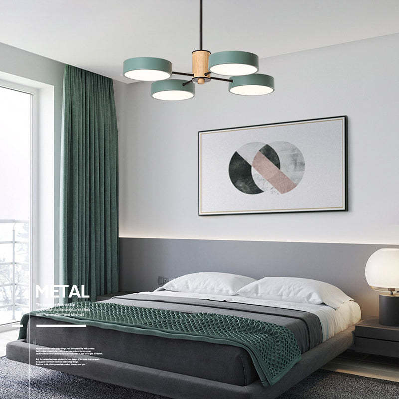Sienna Art Deco Hanglampen Wit Groen Grijs Metaal Hout Woonkamer