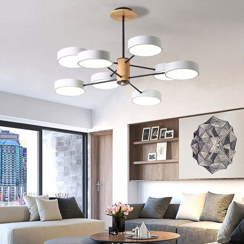 Sienna Art Deco Hanglampen Wit Groen Grijs Metaal Hout Woonkamer