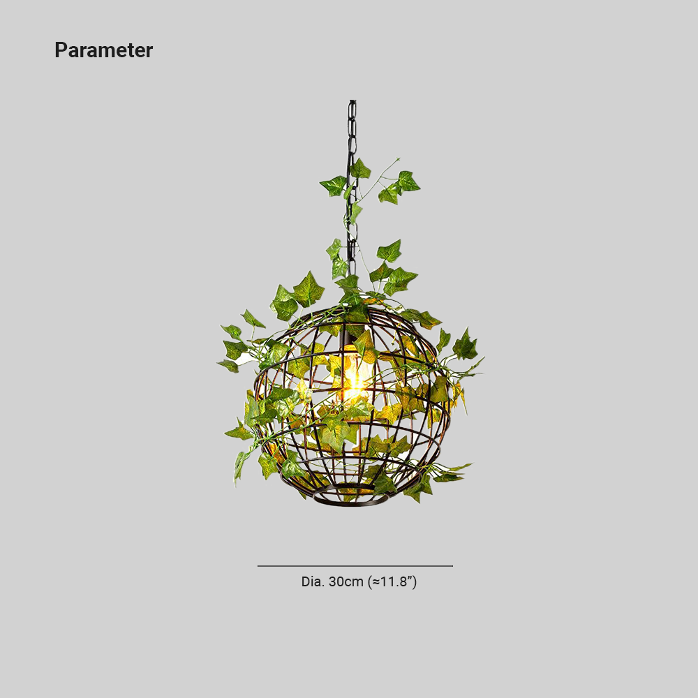 Nest Retro Design Loom LED Hanglamp Groen Slaapkamer Woonkamer