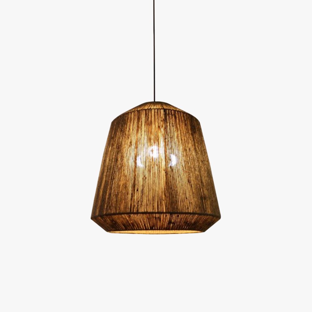 Alessio Retro Design Loom LED Hanglamp Bruin Slaapkamer Woonkamer