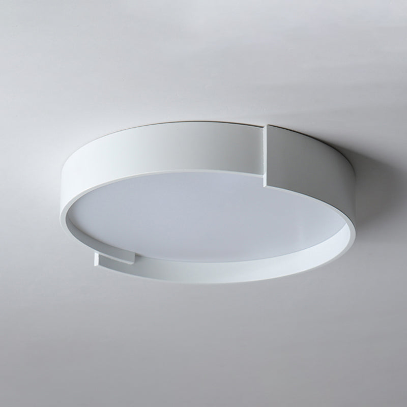 Quinn Moderne Eenvoudig Ronde LED Plafondlampen Wit/Grijs/Groen Metaal Slaapkamer