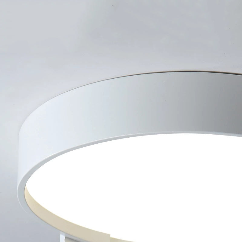 Quinn Moderne Eenvoudig Ronde LED Plafondlampen Wit/Grijs/Groen Metaal Slaapkamer