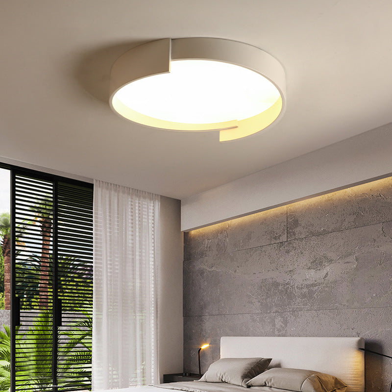 Quinn Moderne Eenvoudig Ronde LED Plafondlampen Wit/Grijs/Groen Metaal Slaapkamer