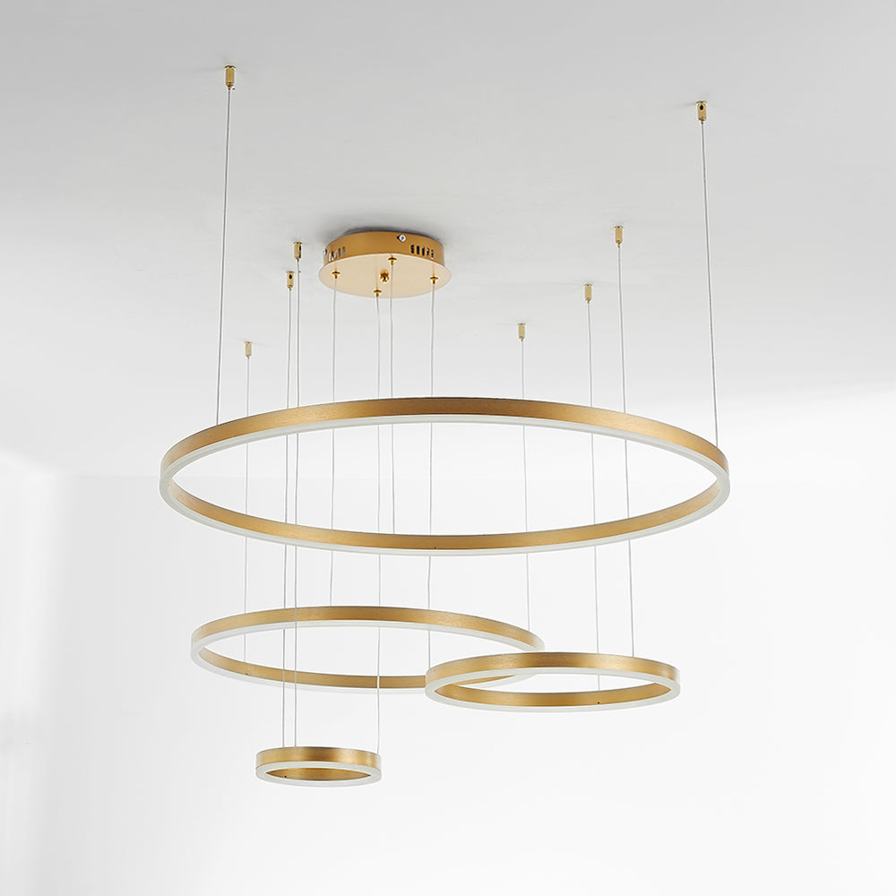 Arisha Moderne Grote Hanglampen Wit Metaal Slaapkamer Woonkamer Tir-Cirkel