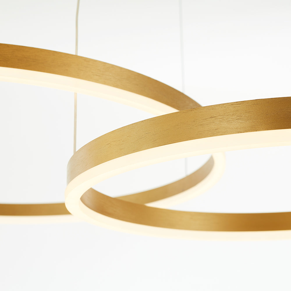 Arisha Moderne Grote Hanglampen Wit Metaal Slaapkamer Woonkamer Tir-Cirkel