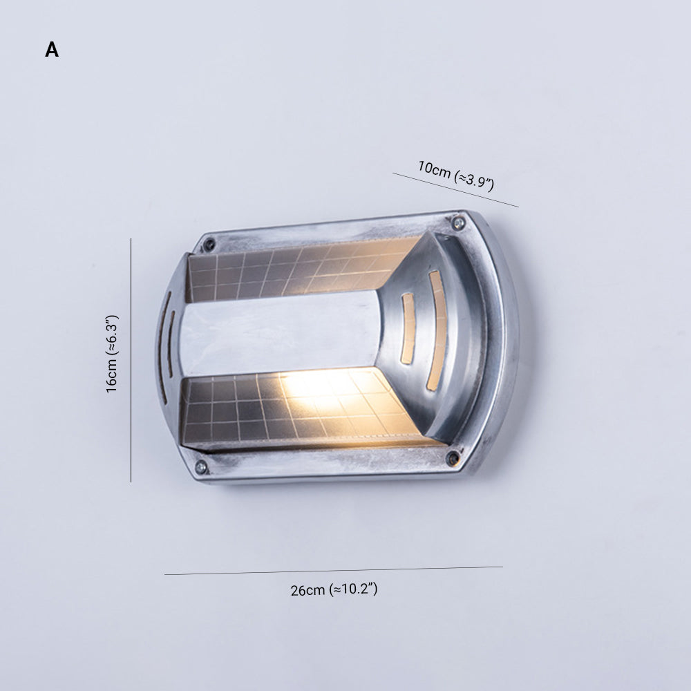 Orr Moderne Design LED Wandlamp Geometrisch Metaal/Glas Zilver Buiten Binnenplaats/Omheining/Balkon