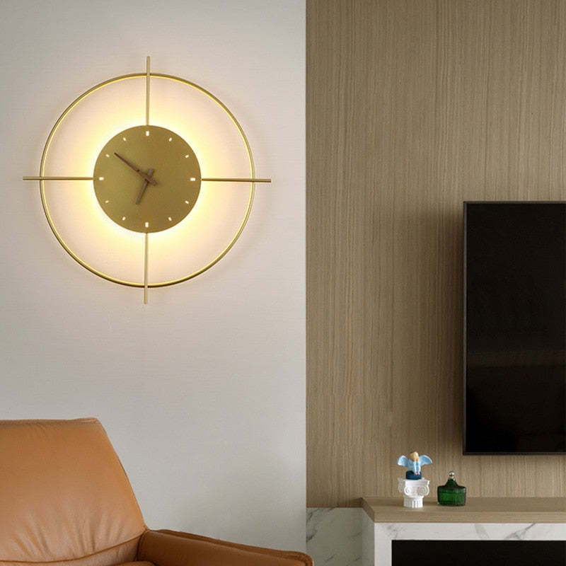Nielsen Moderne Ronde Design LED Wandlampen Zwart Metaal Woonkamer
