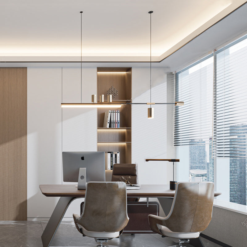 Edge Industriele LED Hanglamp Metaal Acryl Woonkamer Eettafel