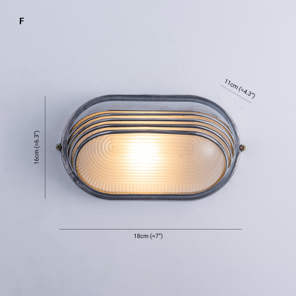 Orr Moderne Design LED Wandlamp Geometrisch Metaal/Glas Zilver Buiten Binnenplaats/Omheining/Balkon