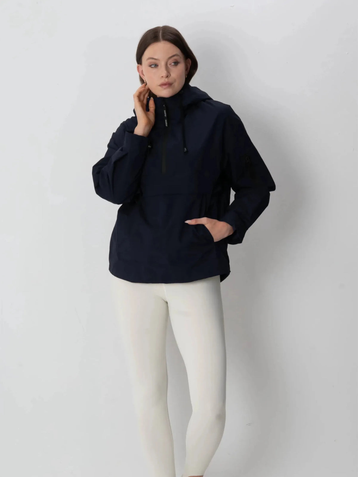 Classic Relaxed Fit Rain Hoodie Admiral Blue