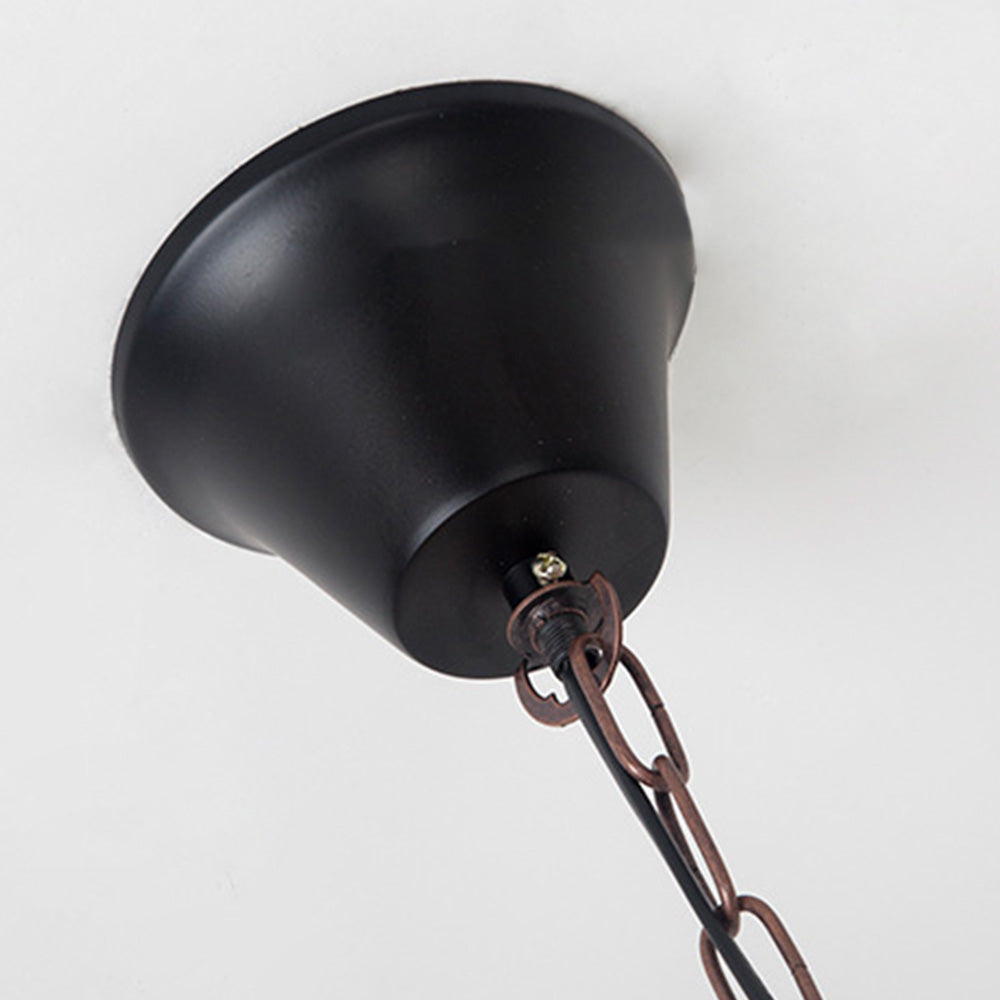 Austin Rechthoekige Retro Hanglamp Van Metaal En Hout, Woonkamer,  8.7"