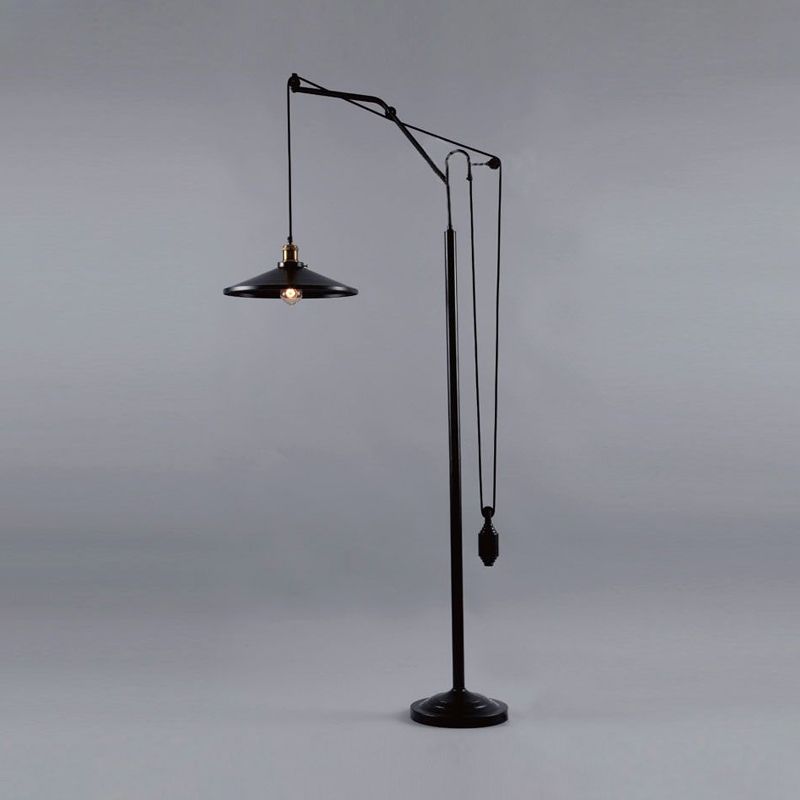 Alessio Modern Industriele LED Vloerlamp Zwart  Metaal Woon/Slaapkamer