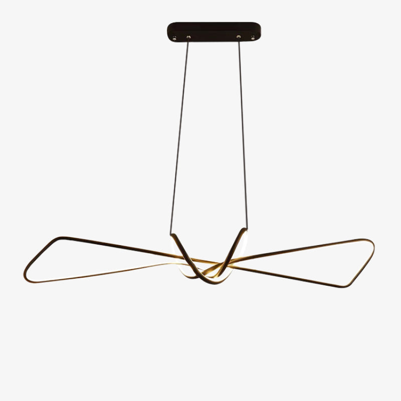 Bouvet Design LED Hanglampen Zwart Goud Metaal Eetkamer Woonkamer