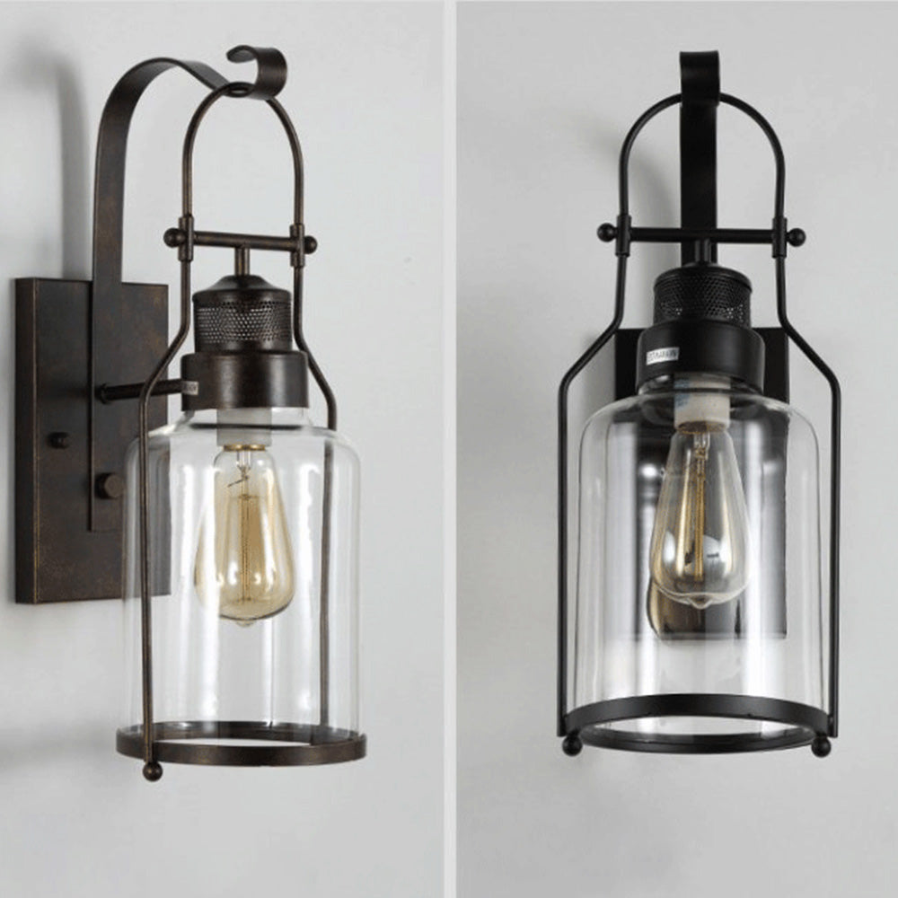 Alessio Retro LED Binnen wandlamp Glas Metaal Woonkamer Eetkamer Slaapkamer