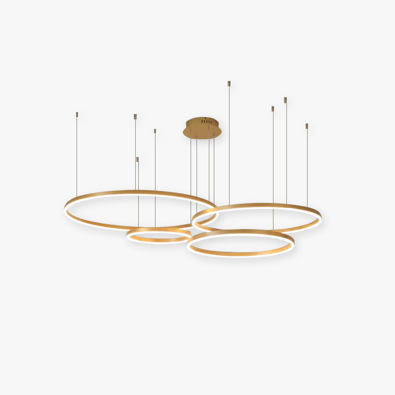Arisha Moderne Grote  Hanglampen Wit Metaal Slaapkamer  Woonkamer Tir-Cirkel