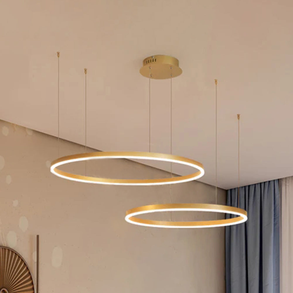 Arisha Moderne Grote  Hanglampen Wit Metaal Slaapkamer  Woonkamer Tir-Cirkel