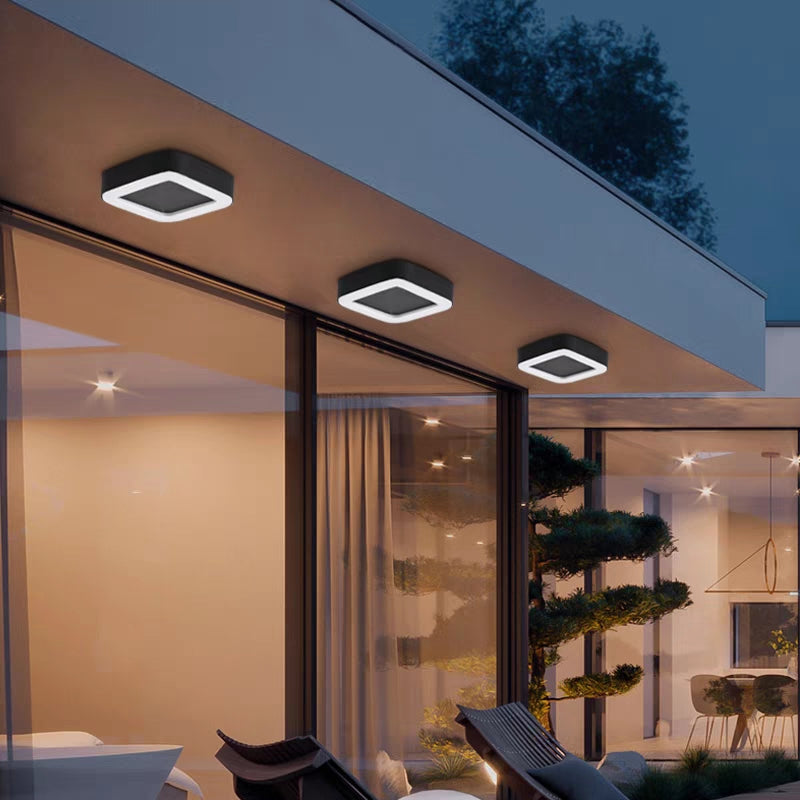 Orr Modern Rond Rrote LED Plafondlampen Witte Metal  Woonkamer