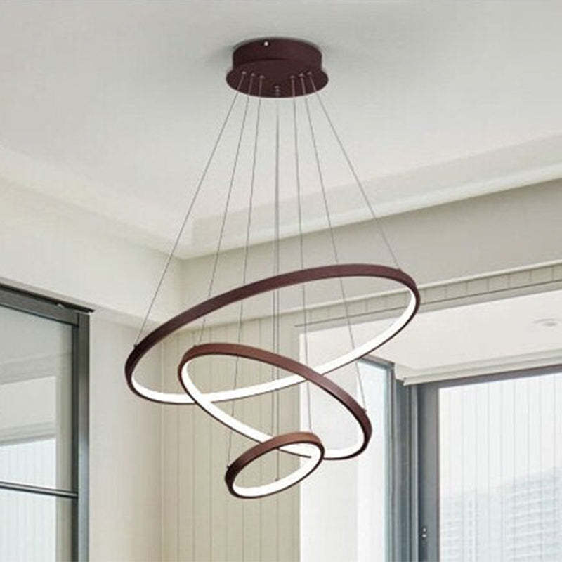 Arisha Design LED Hanglamp  Gouden Wit Zwart Metaal Glas Eetkamer
