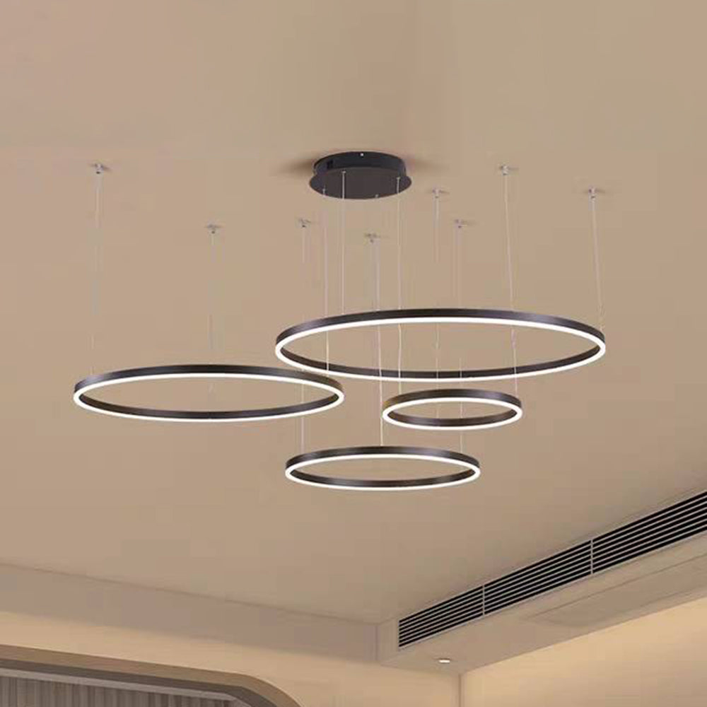 Arisha Moderne Grote  Hanglampen Wit Metaal Slaapkamer  Woonkamer Tir-Cirkel