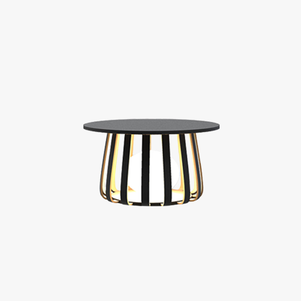 Orr Tabel Moderne LED Vloerlamp Zwart Metaal  Buiten