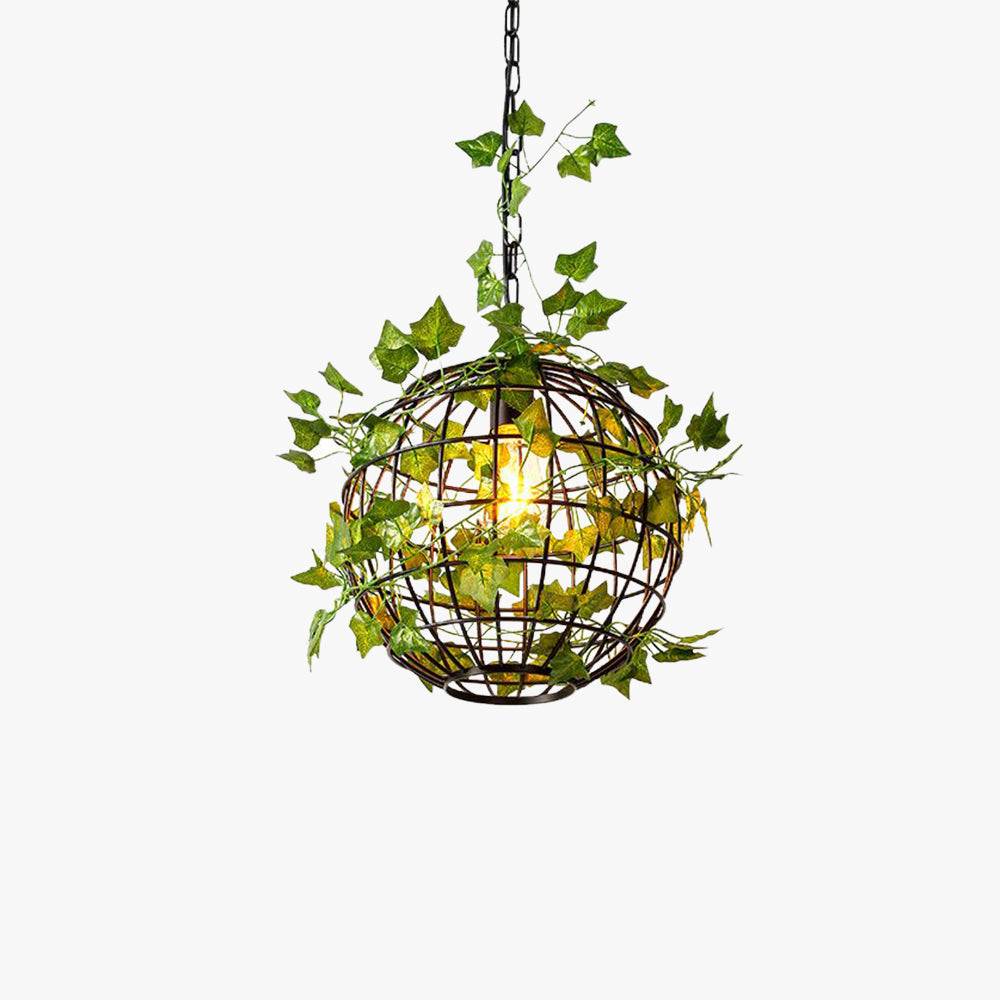 Nest Retro Design Loom  LED Hanglamp Groen Slaapkamer Woonkamer