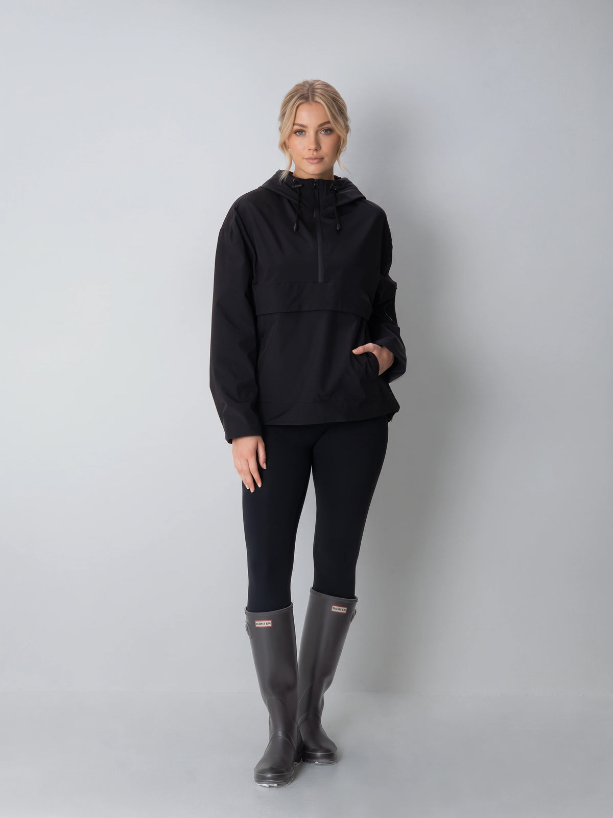 Classic Relaxed Fit Rain Hoodie Admiral Blue