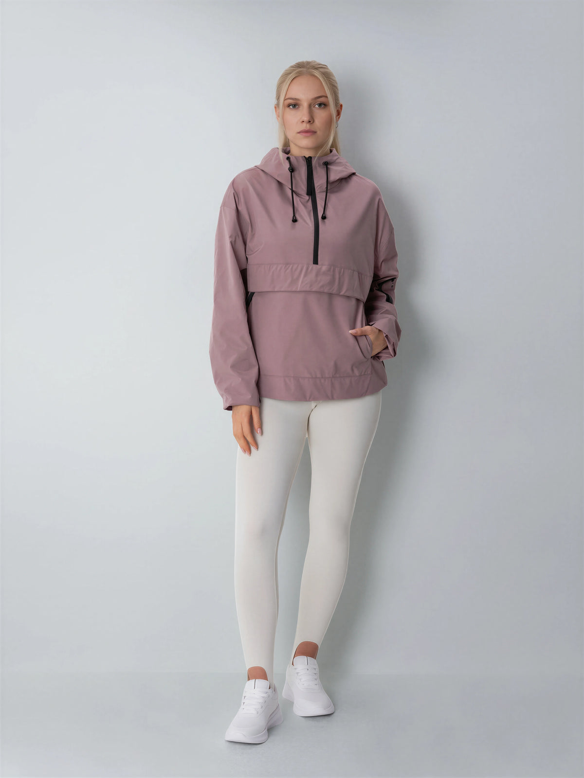 Classic Relaxed Fit Rain Hoodie Claremont Pink