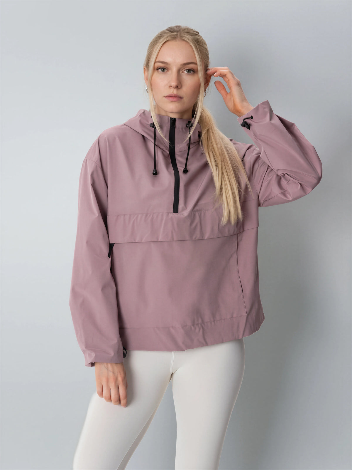 Classic Relaxed Fit Rain Hoodie Claremont Pink