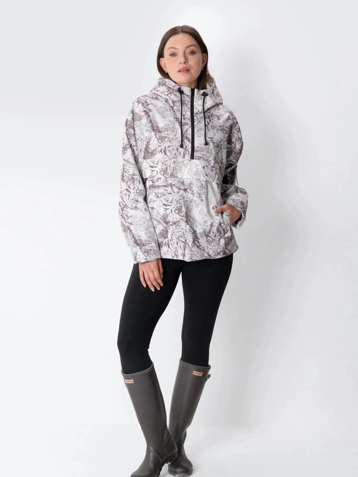 Classic Relaxed Fit Rain Hoodie Mist Camo