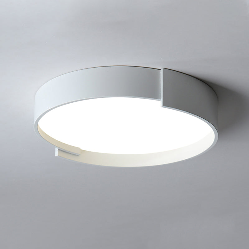 Quinn Moderne  Eenvoudig Ronde LED Plafondlampen Wit/Grijs/Groen Metaal Slaapkamer