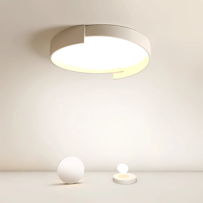 Quinn Moderne  Eenvoudig Ronde LED Plafondlampen Wit/Grijs/Groen Metaal Slaapkamer