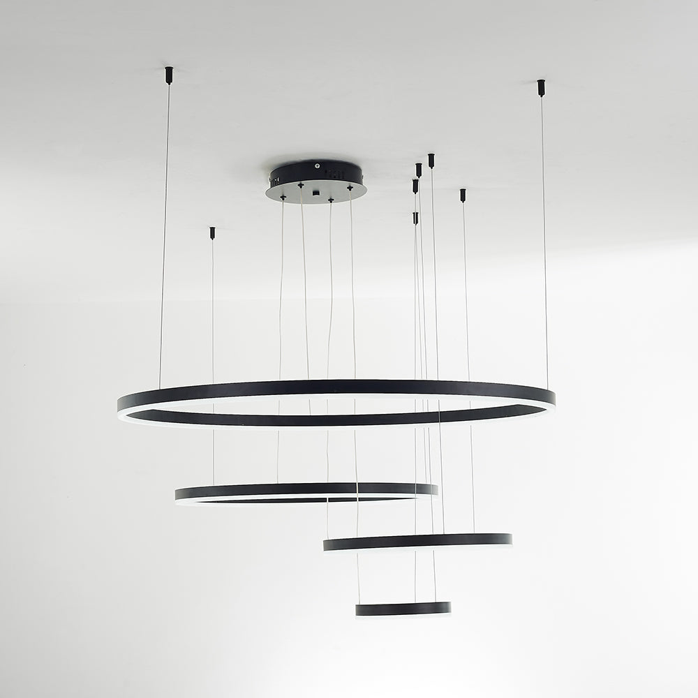 Arisha Moderne Grote  Hanglampen Wit Metaal Slaapkamer  Woonkamer Tir-Cirkel