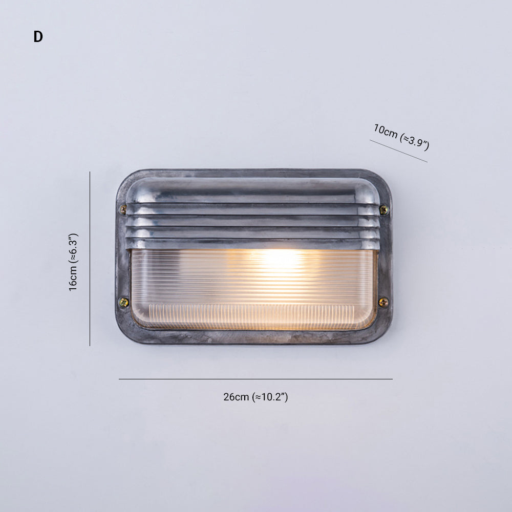 Orr Moderne Design LED Wandlamp Geometrisch  Metaal/Glas Zilver Buiten Binnenplaats/Omheining/Balkon